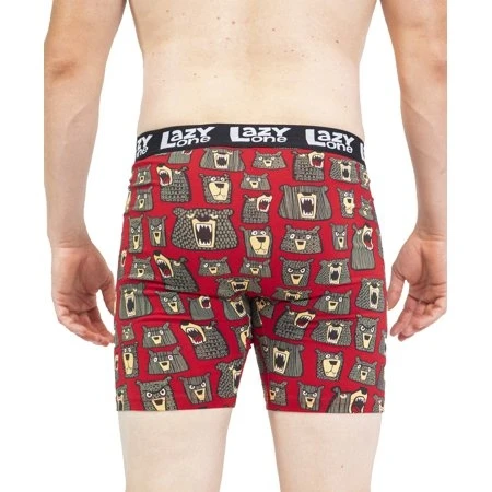 Lazy One Comical Boxer Briefs For Men - Don't Wake The Bear Design