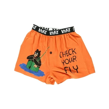 Unisex Adult Comical Boxers Check Your Fly X-large Novelty Underwear