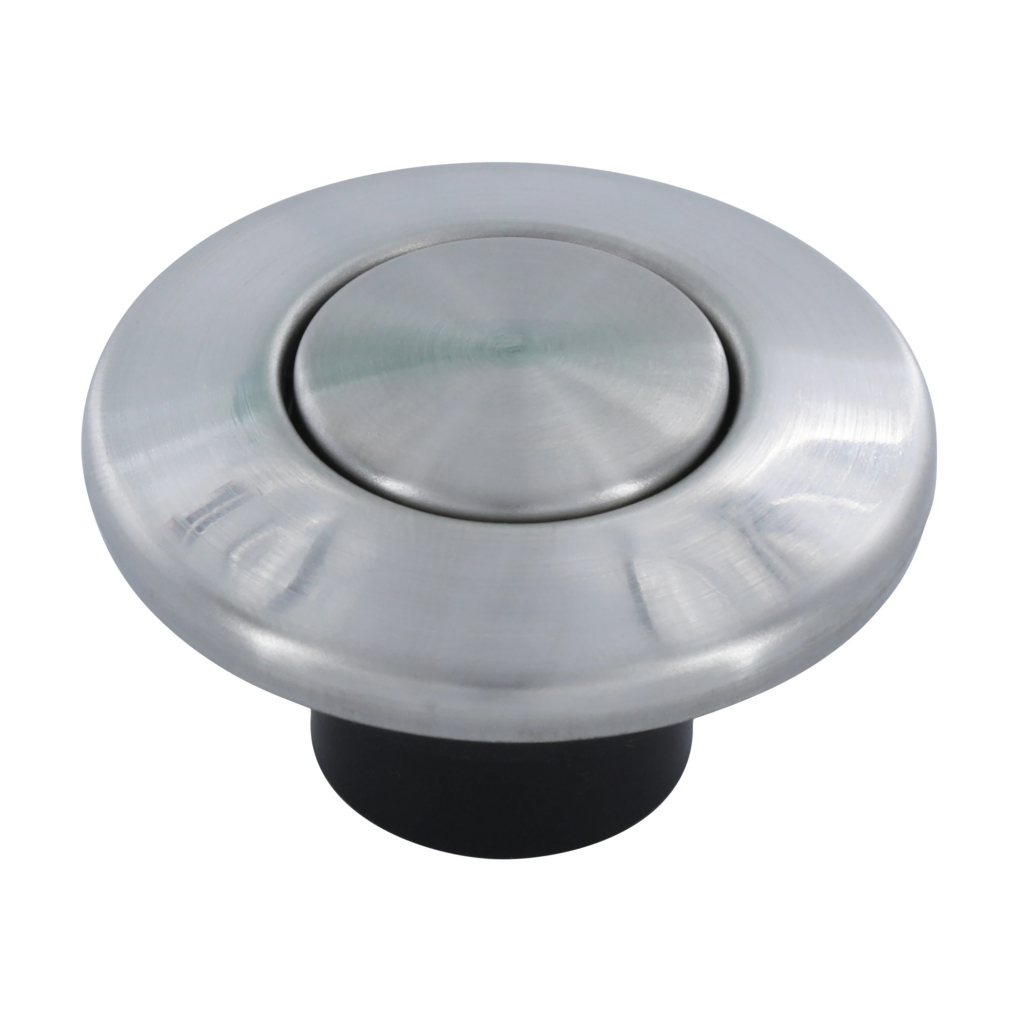 Garbage Disposal Replacement Air Switch Button, Top Mount, Stainless Steel Finish