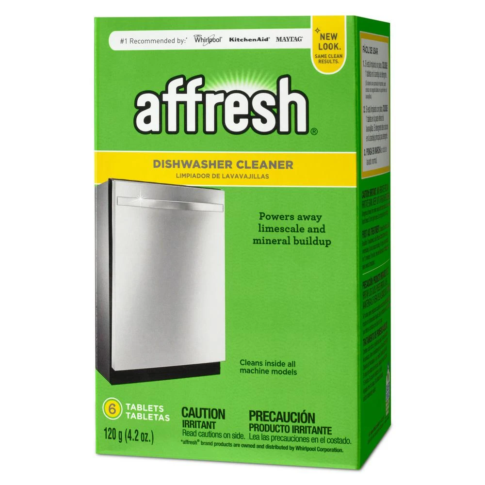 Affresh Lemon Scent Tablet Dishwasher Cleaner and Freshener 4.2 oz 6 pk
