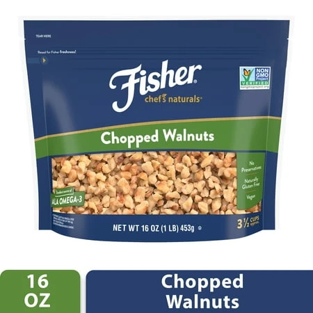 FISHER CHOPPED WALNUTS 16OZ