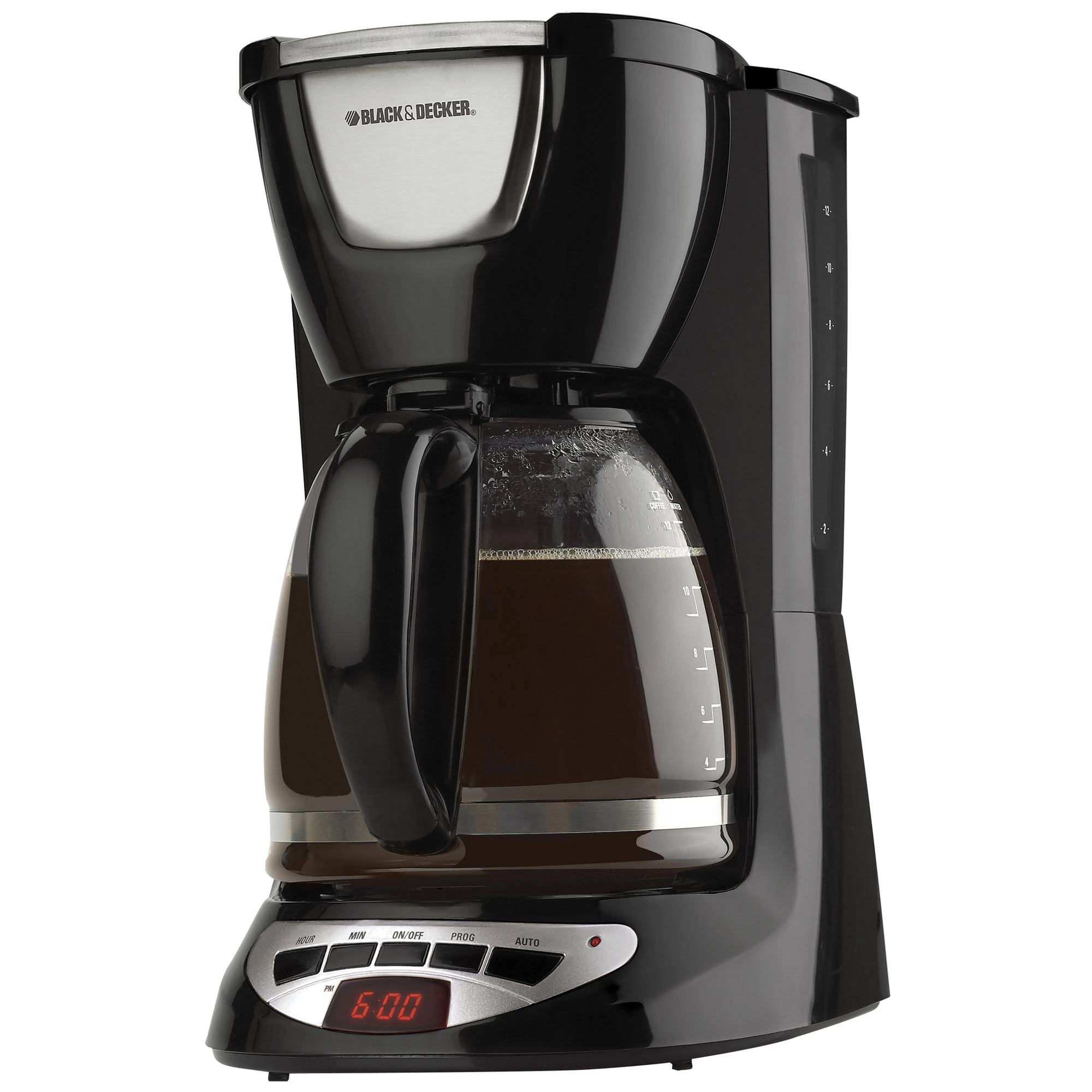 Black+decker Dcm100b 12-cup Programmable Coffee Maker With Glass Carafe
