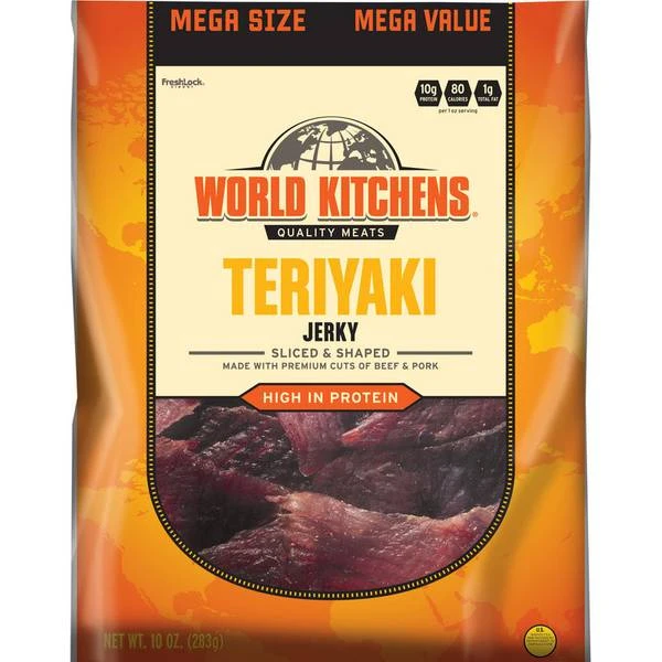 WORLD KTCHN JERKY TERIYAKI 10OZ