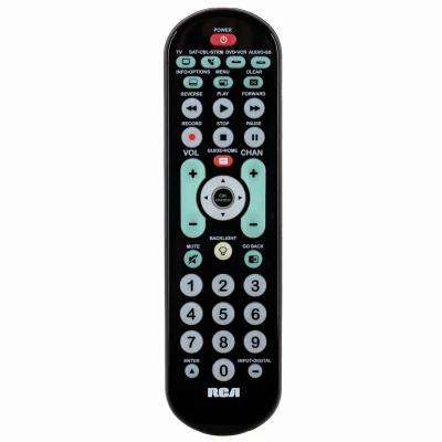 Rca 5-device Universal Remote Control With Big Buttons And Streaming Compatibility