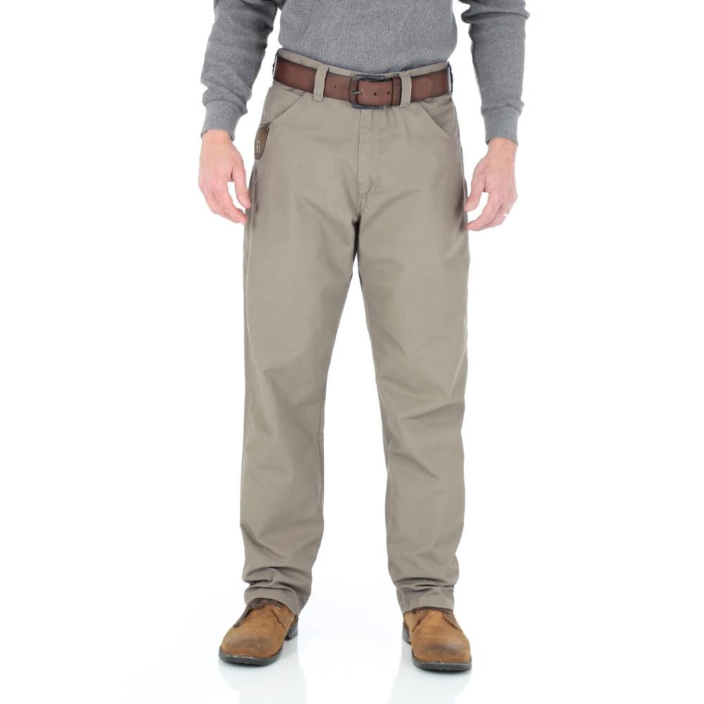 Men's Wrangler Riggs Workwear Technician Pant Size 38 X 32 Dark Khaki