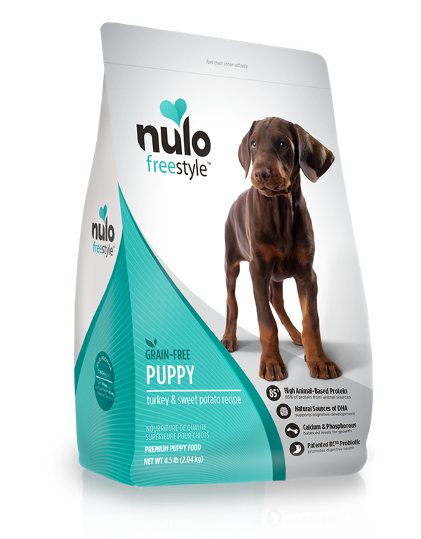 Nulo Freestyle Grain Free Puppy Dry Dog Food Turkey And Sweet Potato 4.5 Lb