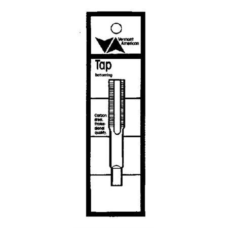 Vermont American High Carbon Steel Fractional Tap Bottoming 3/8 Inch - 16nc - Model 20272