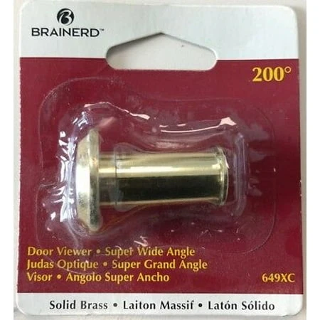 200-Degree Brass Door Viewer for Enhanced Security