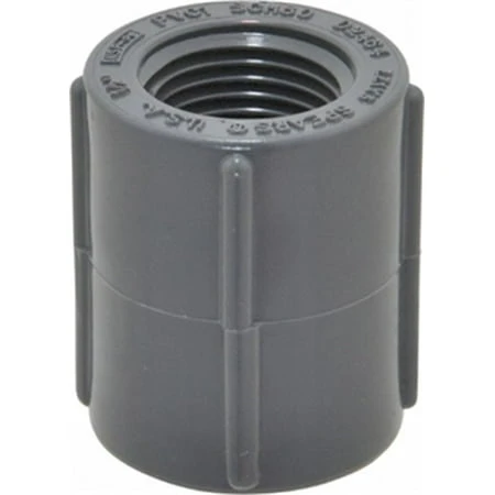 COUPLE SCH80 1/2 FPT PVC