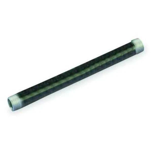 2" Mnpt X 24" Black Threaded Pipe, Model 588-240gr