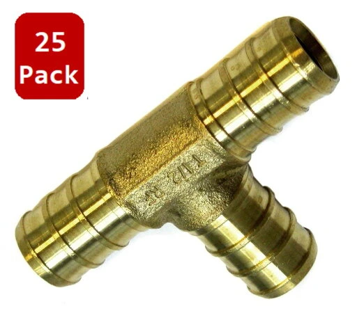 Zurn Pex Qqt434gx Brass Tee Fitting 3/4 X 1/2 X 3/4 Inch Lead Free