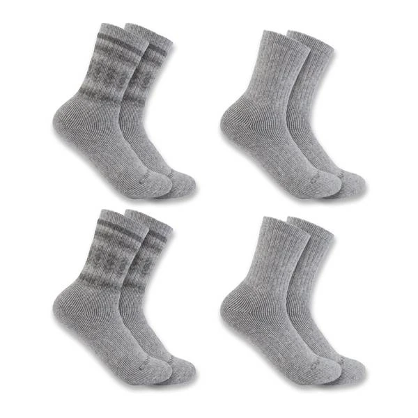 Carhartt Women's 4-Pack Heavyweight Synthetic-Wool Blend Crew Socks