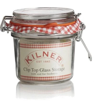Kilner Round Clip Top Storage Jar Set Of 4, 12 Ounce Each