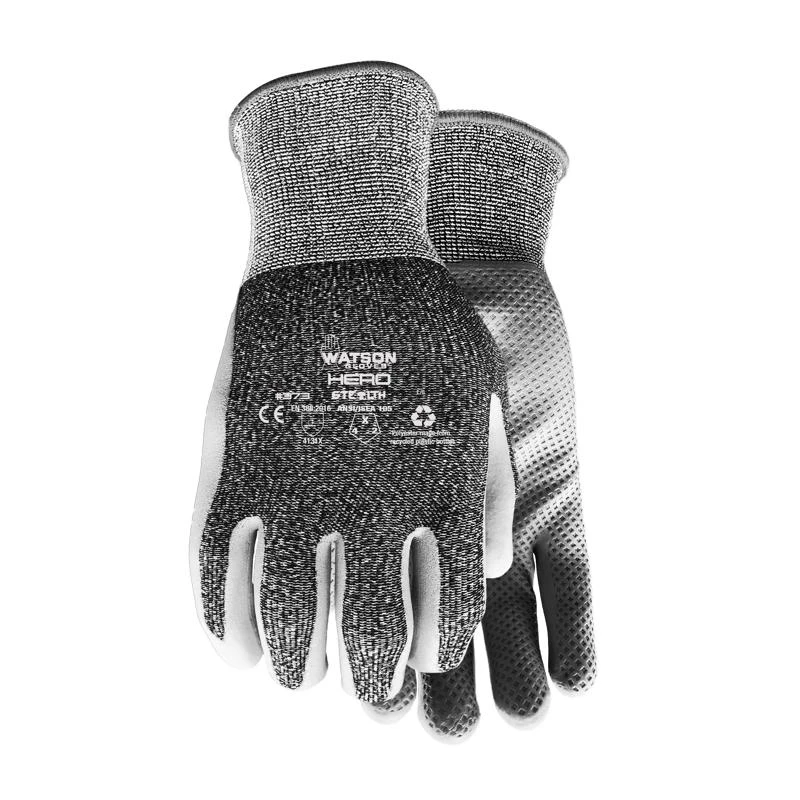 Watson Gloves Stealth Hero Black Gloves M Nitrile/polyester Knit