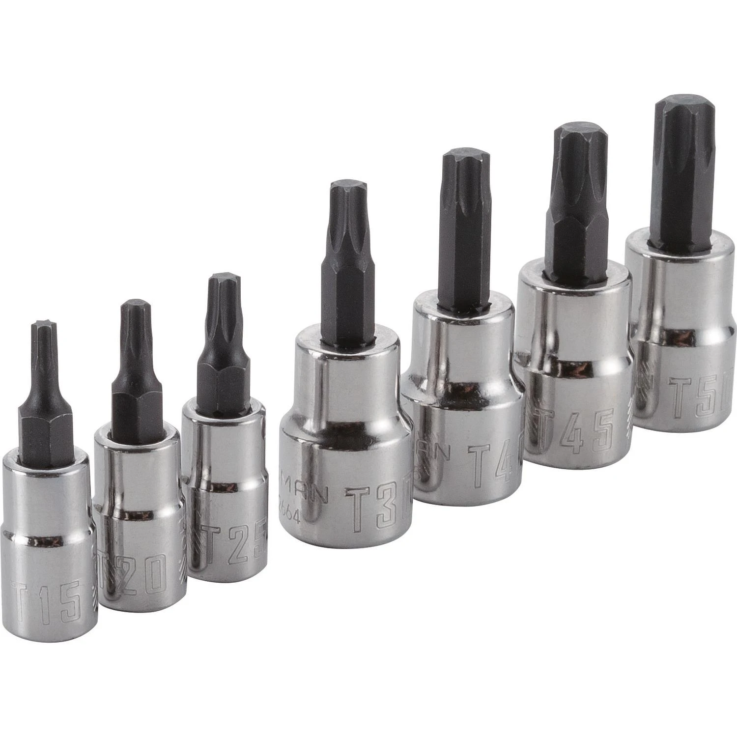 Craftsman 7-piece Torx Bit Socket Set 1/4 And 3/8 In. Drive