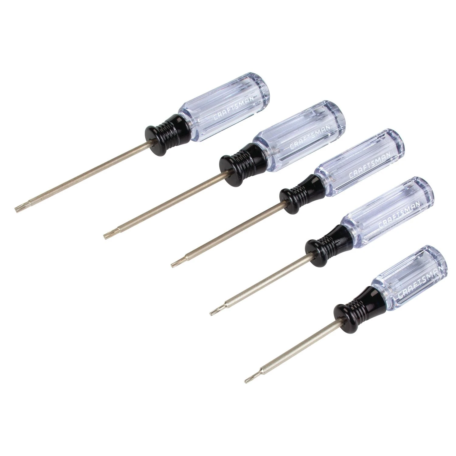 Craftsman 5 Piece Multi-bit Screwdriver Set 7.5 Inch With Comfort Handle