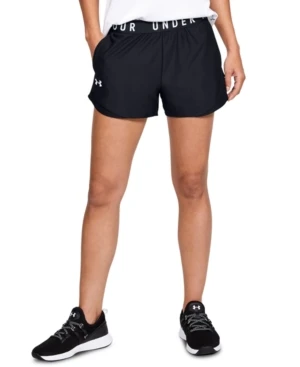 Under Armour Women's Play Up Shorts 3.0, Size Xs, Black/black/white