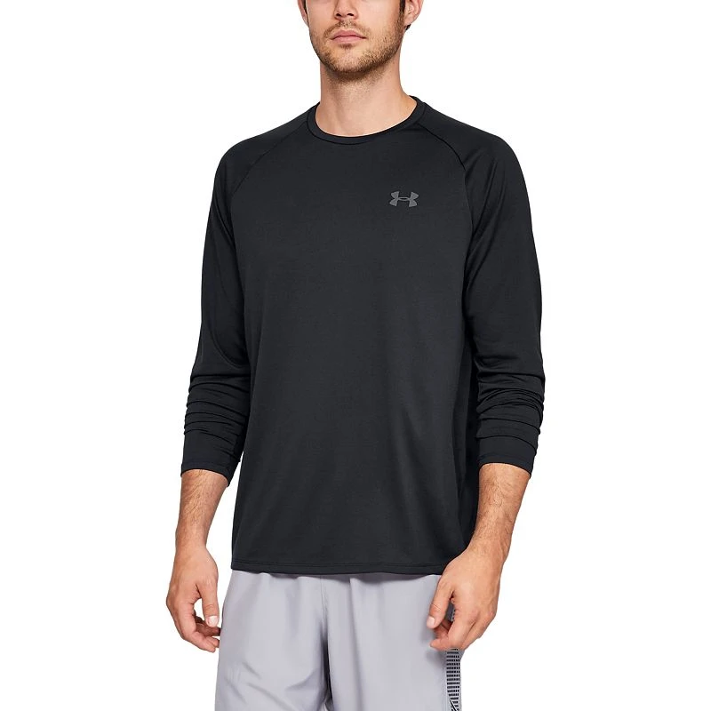 Under Armour Men's Ua Tech 2.0 Long Sleeve Shirt - Medium - Black/graphite