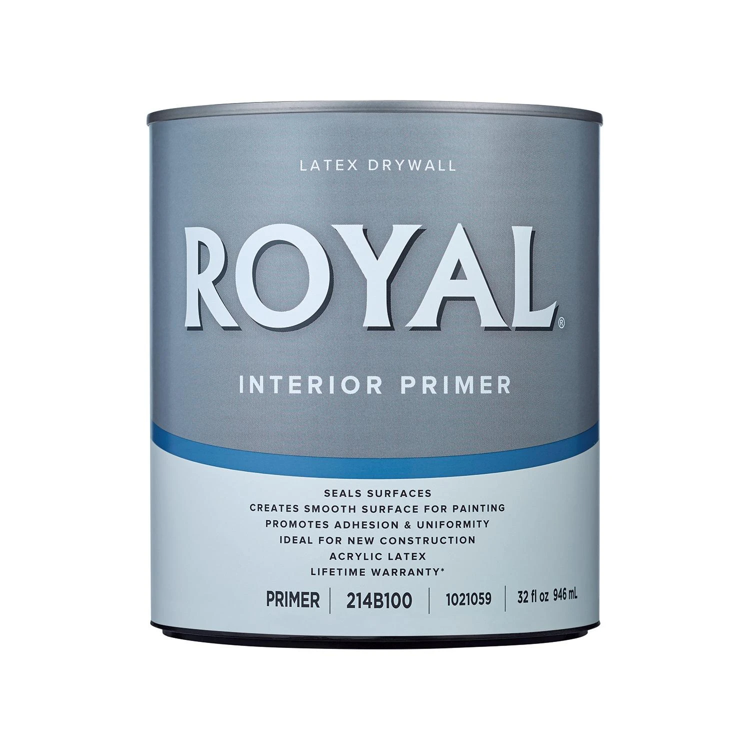 Royal White Acrylic Latex Drywall Primer 1 Quart For Uniform Finish