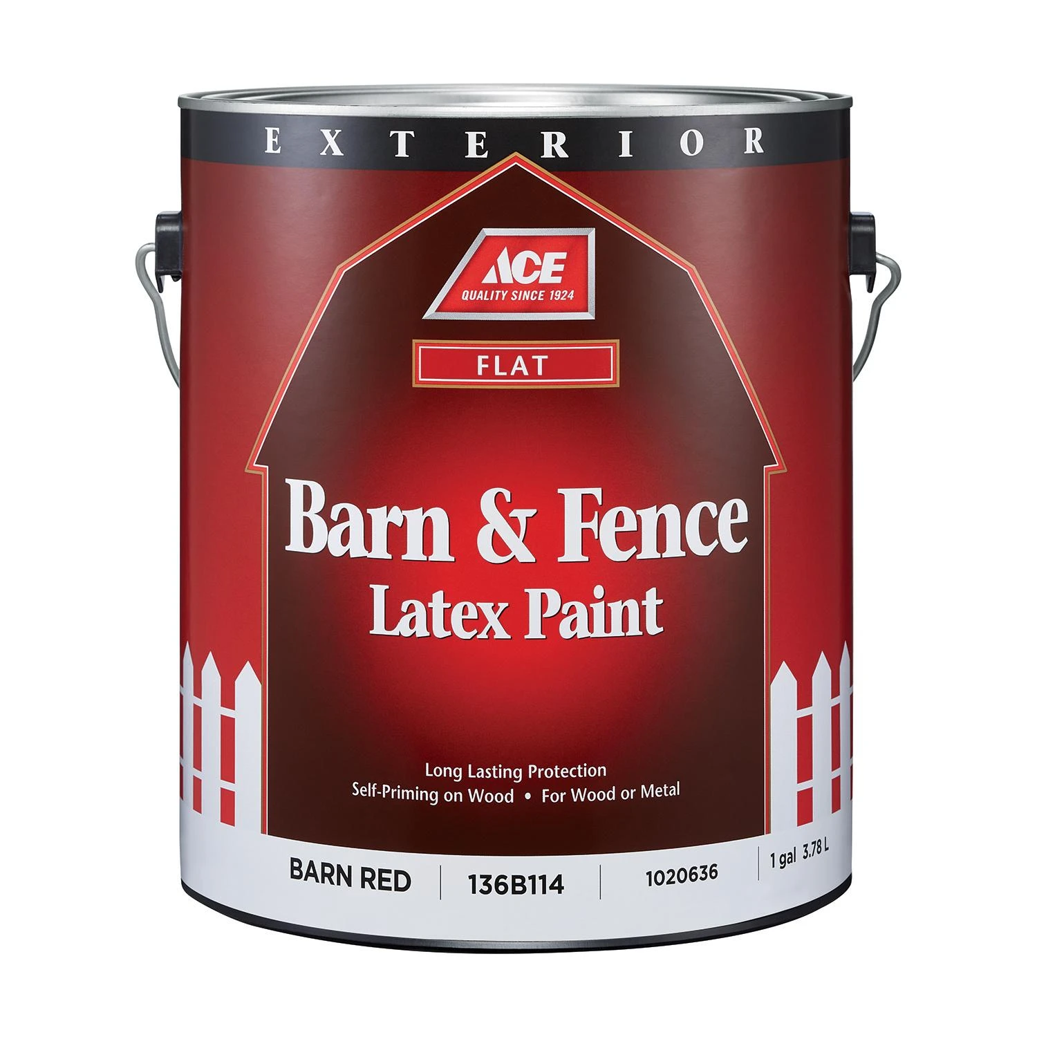 Ace Flat Barn Red Exterior Barn And Fence Paint 1 Gallon