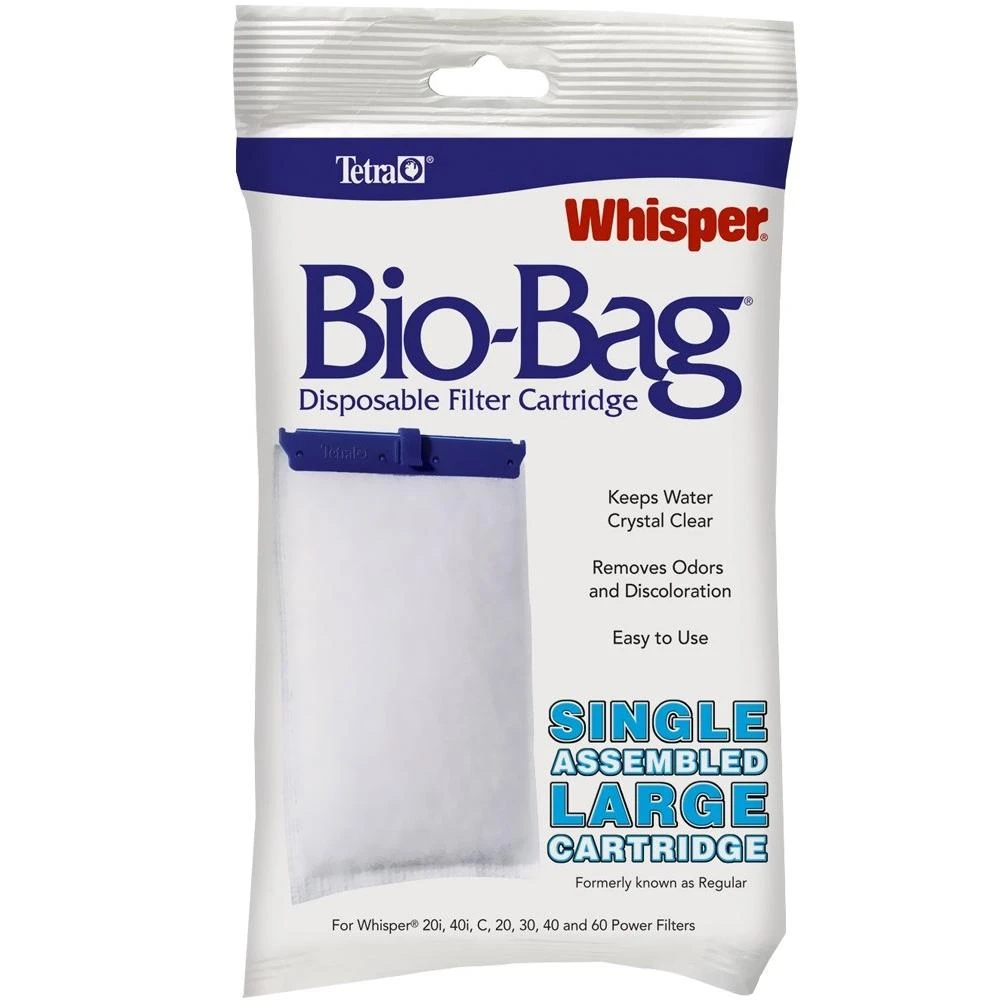 Tetra Whisper Bio-bag Disposable Filter Cartridge, Large, Single Pack, Model 26161