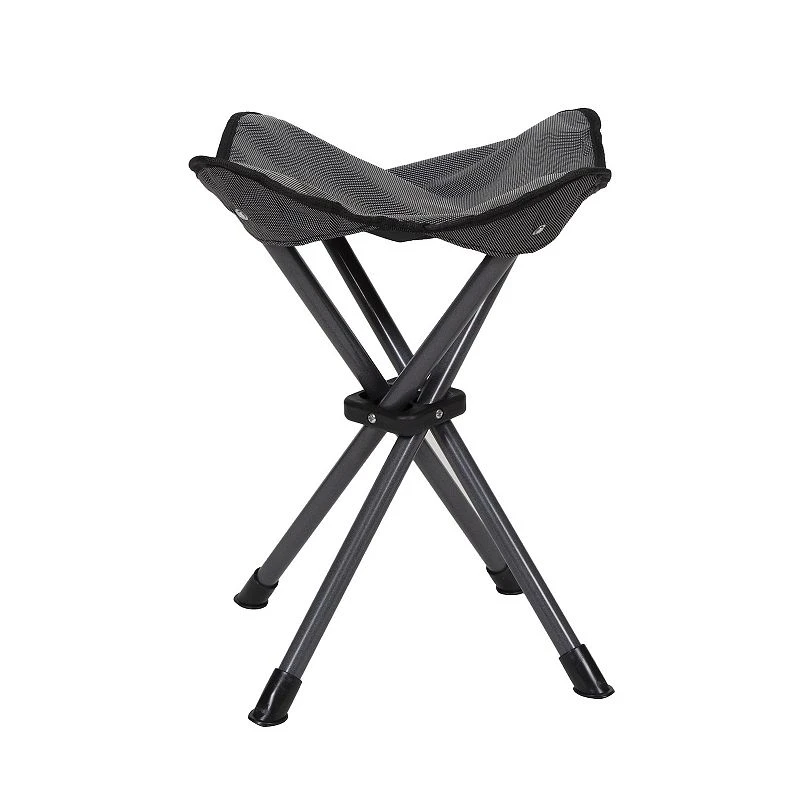 Stansport Deluxe 4-leg Portable Camp Stool In Grey