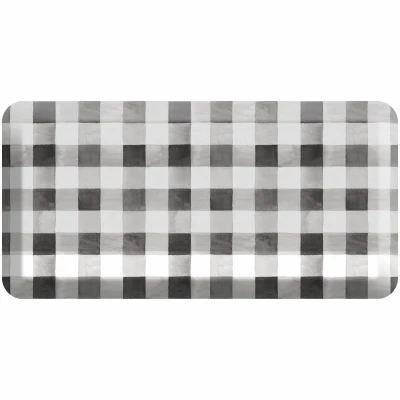 Newlife Farmhouse Anti-fatigue Comfort Mat, Black Check, 20 X 40 Inches