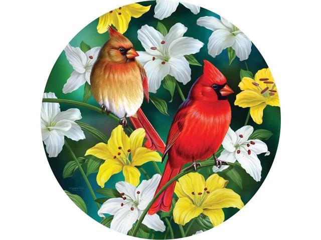 Cardinals In The Round 500 Piece Jigsaw Puzzle By Sunsout Inc