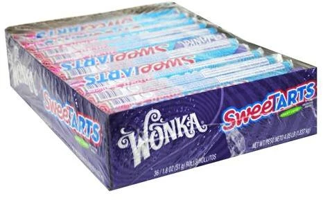 Sweetarts Original Candy Rolls, 1.8 Oz, 36 Rolls Per Box