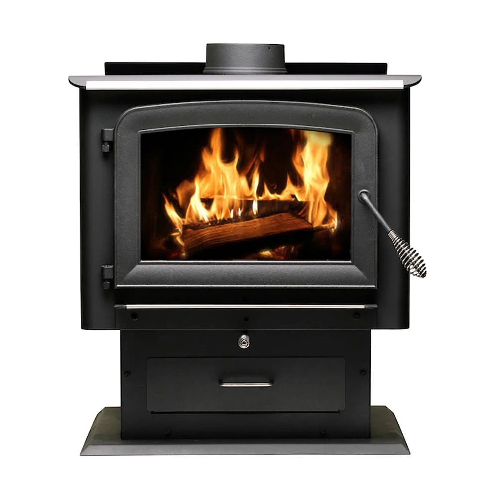 Us Stove 2,500 Sq. Ft. Wood Stove With 65,000 Btu And Ash Pan
