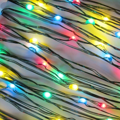 LED Micro Dot Christmas String Lights, Multi Color, 3 Functions, Timer/Battery Operated, 100-Ct.
