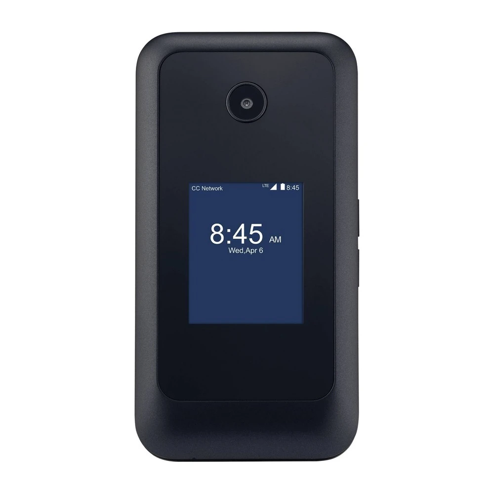 Consumer Cellular Verve Snap 8gb Black Flip Phone