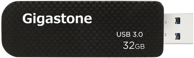 Gigastone Gs-u332gslbl-r 32gb Usb 3.0 Flash Drive, Black, High Speed