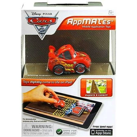Disney Pixar Cars 2 Appmates Lightning Mcqueen Single Pack Toy