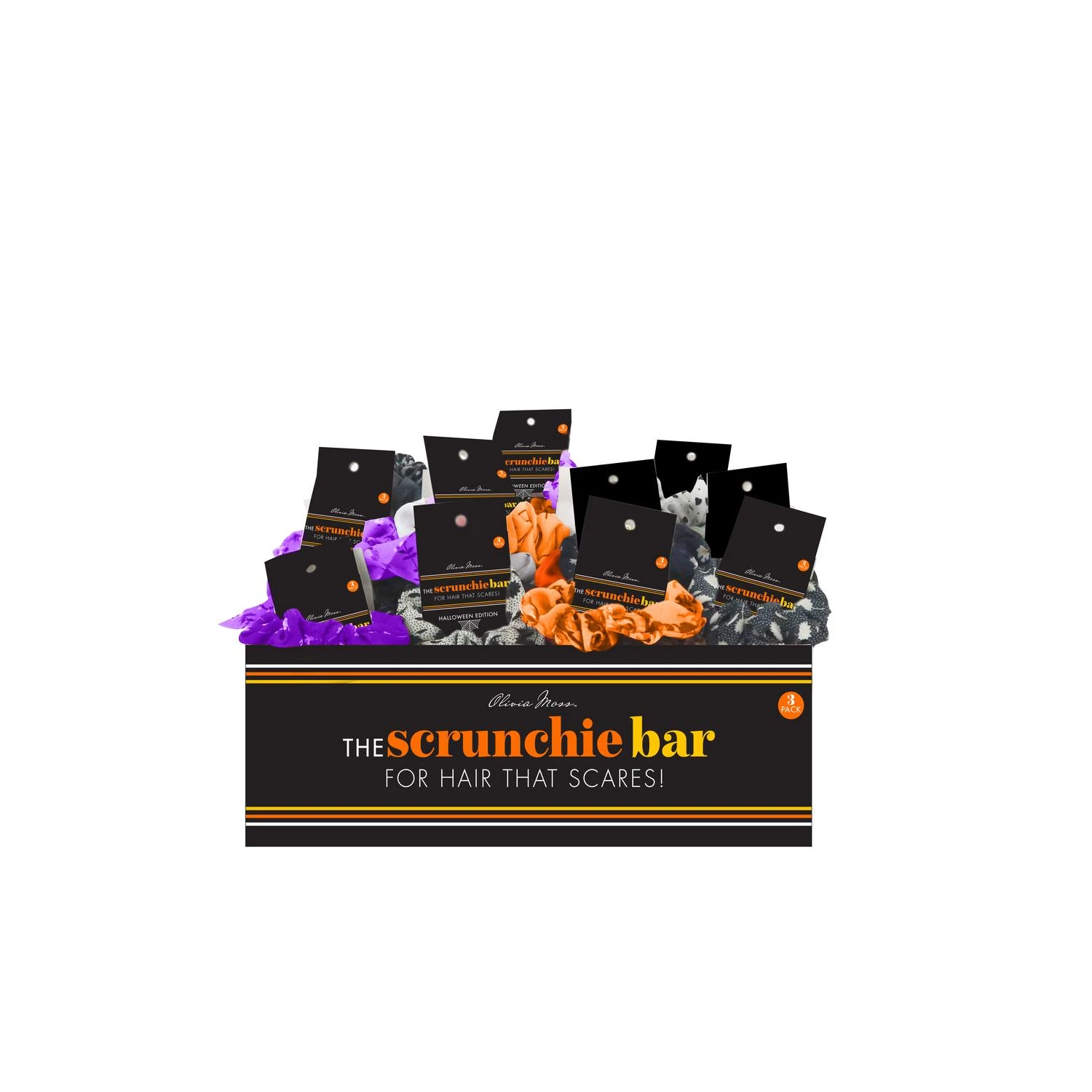 Olivia Moss 5.2 In. Halloween Scrunchie Bar With 18 Unique Hair Bands