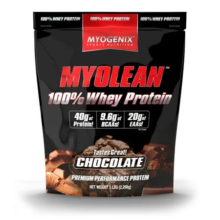 Myogenix Myolean 100% Whey Protein, Chocolate Flavor, 5 Pounds