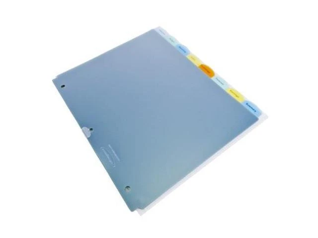 Wilson Jones View-tab Transparent Dividers, 8 Square Tabs, Letter Size, Clear, 6 Sets