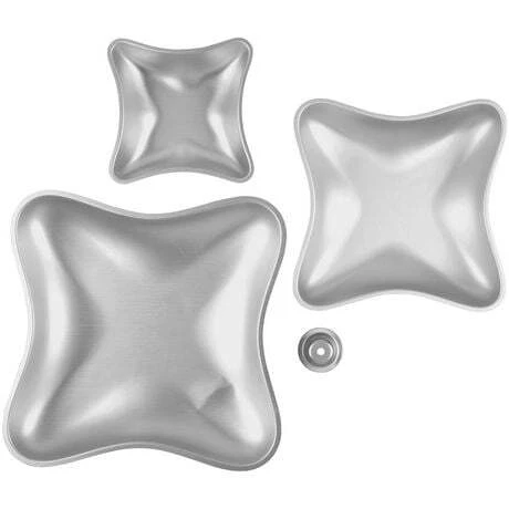 Wilton Performance 3-tier Pillow Cake Pan Set - 4 Piece Set 6.75", 10", 13.25"