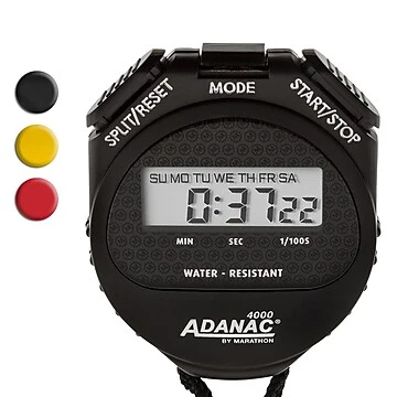 Marathon Adanac 4000 Digital Stopwatch, Black, Extra Large, Model St083009ye