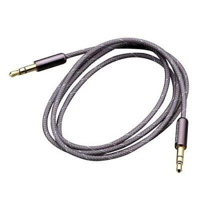 Radioshack 3-foot Braided Stereo Audio Cable 1/8 To 1/8 Silver