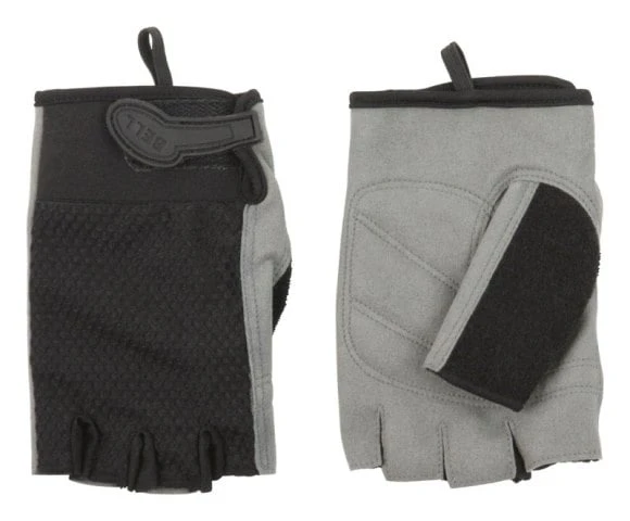 Bell Sports 7059784 Breeze 300 Half Finger Mesh Cycling Gloves Small/medium Black/gray