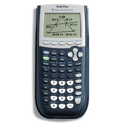 Texas Instruments Ti-84 Plus Graphing Calculator - 10-digit Lcd - Battery Powered - Black