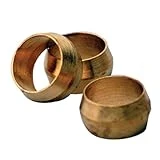 Brasscraft 60-4 1/4 Inch O.d. Compression Sleeve, Rough Brass Finish