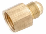 Brasscraft 46-6-6 3/8 Inch O.d. By 3/8 Inch Adapter, Rough Brass Finish