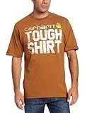 Carhartt Men's Graphic Tough Shirt Short Sleeve T-shirt Original Fit Brown X-large Closeout