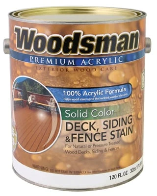 True Value Mfg Adslt-gl Woodsman 1-gallon Acrylic Latex Deck Stain, Solid Color Light Base