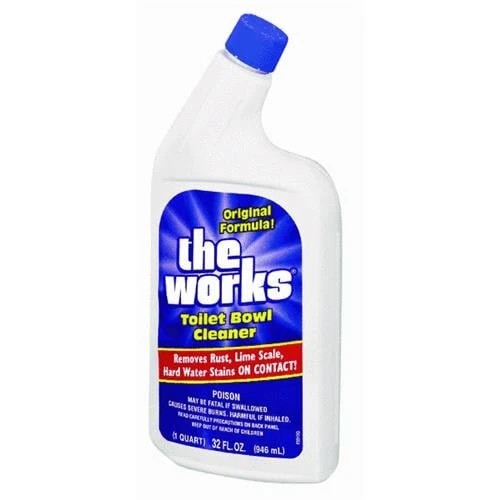The Works 32 Oz. Heavy-duty Toilet Bowl Cleaner - Disinfects And Removes Stains