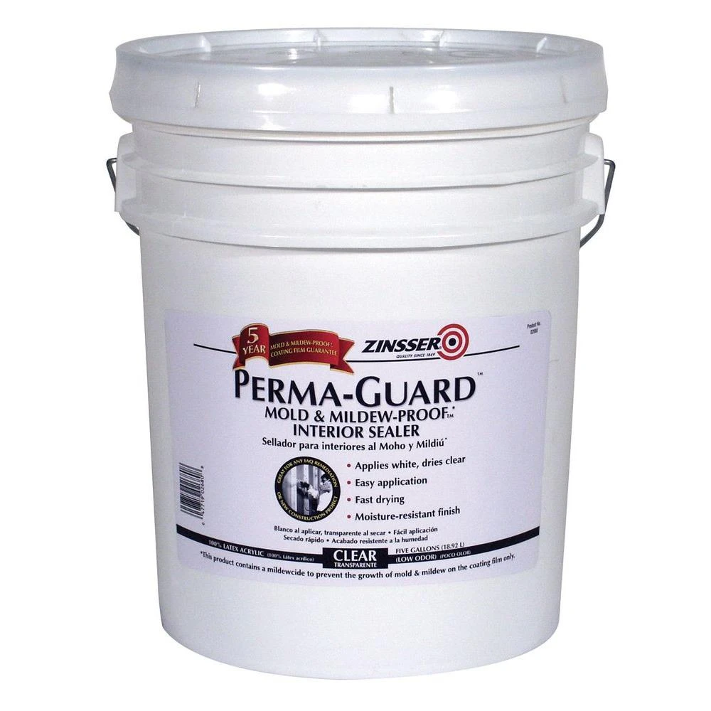 Zinsser Perma-guard 5 Gallon Clear Acrylic Mold And Mildew-proof Interior Sealer