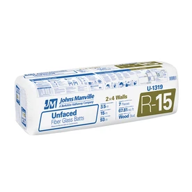 Johns Manville 7-Pack R-15 Fiberglass Insulation (7-ft 9-in L X 15-in W X 3-1/2-in D)