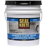 Seal Krete Concrete Floor Sealer Clear Satin Finish 5 Gallons